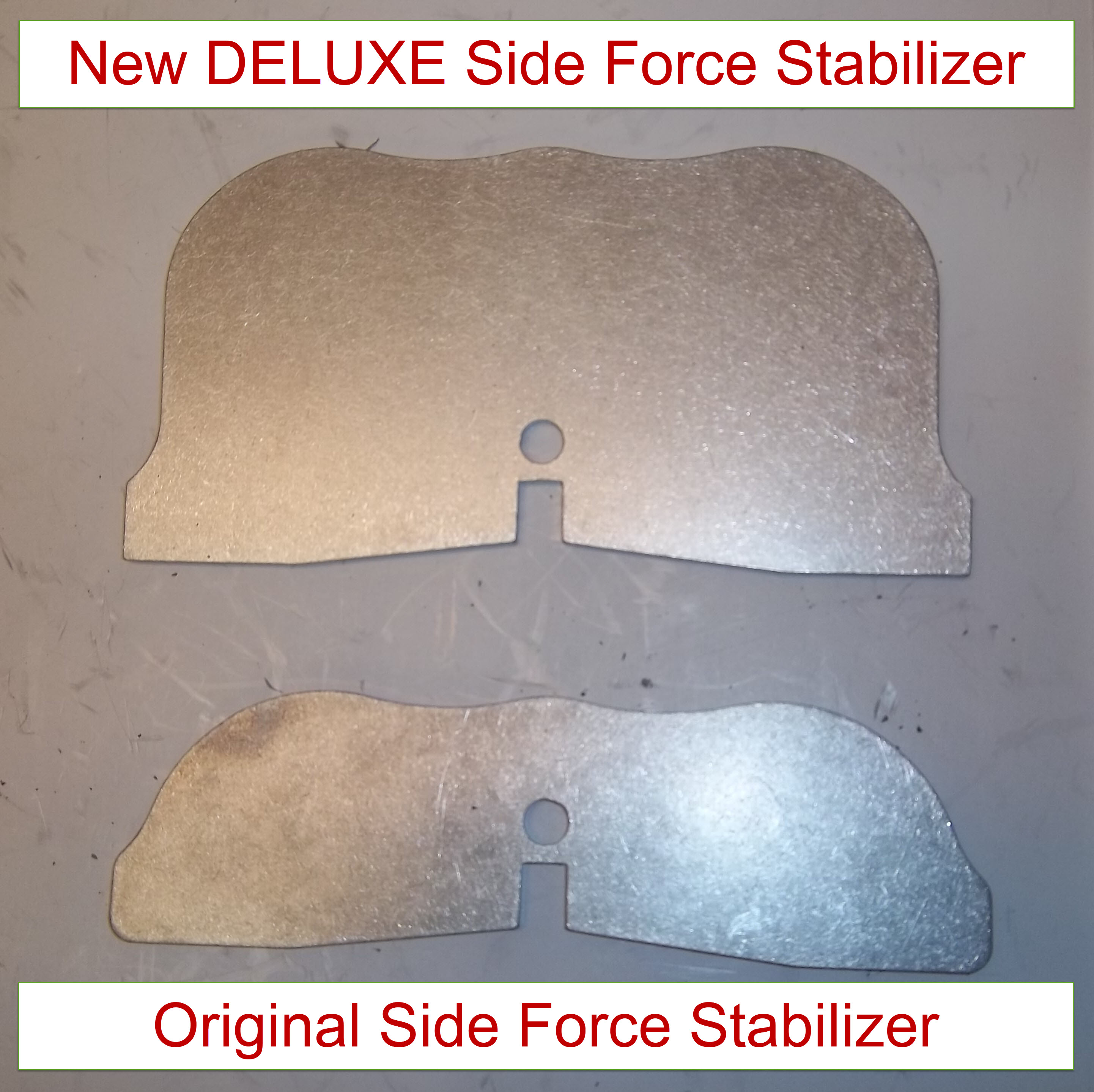 DELUXE Side Force Stabilizer comparison